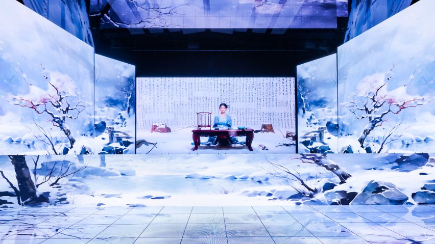 網(wǎng)易云音樂與小冰公司推出虛擬歌手陳水若演唱《風(fēng)雪千千》。主辦方供圖